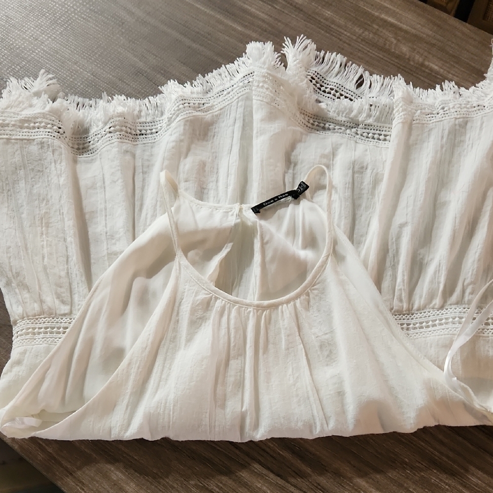 Doe & Rae Cream Halter Top - Picture 5 of 8